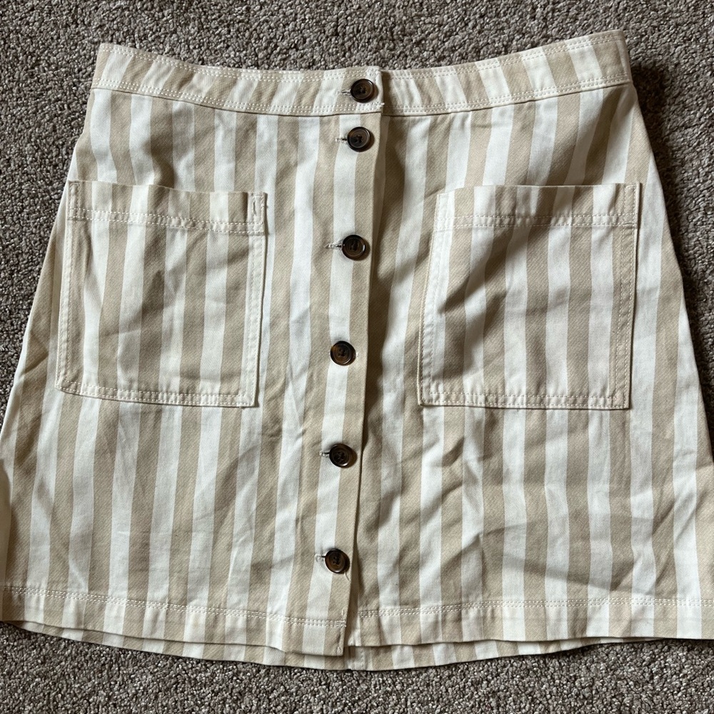 Old navy striped button front skirt